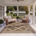 thumbnail image 3 of SAFAVIEH Courtyard Jaylee Geometric Indoor/Outdoor Area Rug, Brown/Beige, 2'7" x 5', 3 of 8
