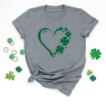 thumbnail image 4 of QIPOPIQ T-Shirts à Manches Courtes Col Rond pour Femmes T-Shirts de la Saint-Patrick T-Shirt Trèfle T-Shirt Vert Imprimé Cœur Tunique Hauts T-Shirts pour Filles Cadeau T-Shirts Graphiques Offres, 4 of 5