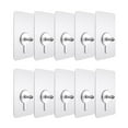 thumbnail image 1 of LNGOOR 10pcs Punch-free Non-marking Screw Stickers Wall Picture Hook Invisible Traceless Hardwall Drywall Picture Hanging Kit for Picture Photo Frame Hanging (5.7x5.7cm Thick Sticker Expo, 1 of 4