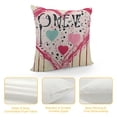 thumbnail image 4 of SHANXI  Pillow Covers Heart Truck Decor Pink Stripe Throw Pillow Covers Cushion Case Decoration for Home Sofa Couch Chair 22x22in, 4 of 5