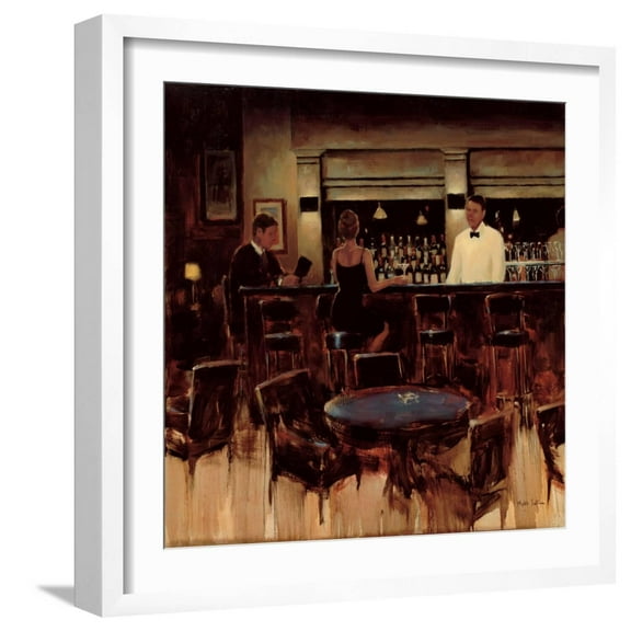 Art.com Night Cap Art Print by Myles Sullivan, White Frame Wall Art, 21" x 21"