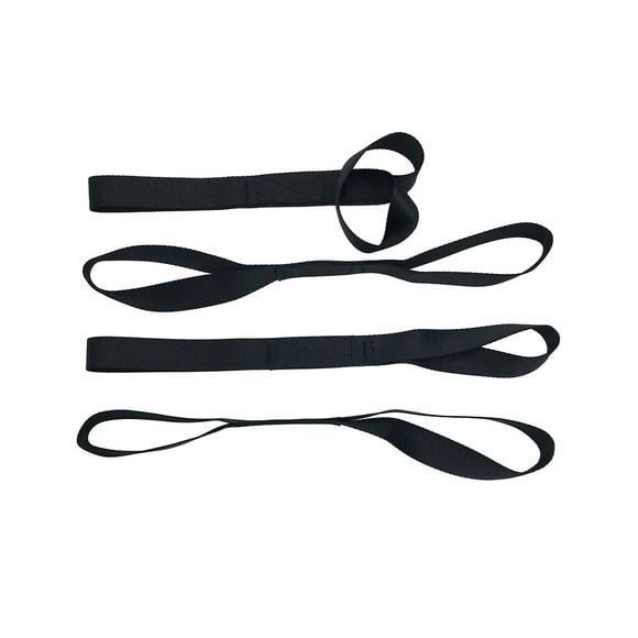 Kenally 4 tiras de nailon para playa, estables y duraderas para un rendimiento sólido, para colgar cordones pesados. Gafas de moto negro * 2.5 * 46 cm