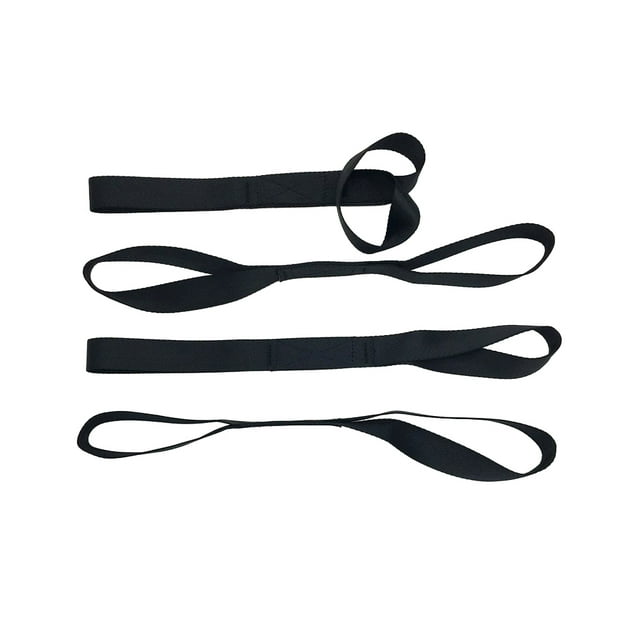 Kenally 4 tiras de nailon para playa, estables y duraderas para un rendimiento sólido, para colgar cordones pesados. Gafas de moto negro * 2.5 * 46 cm