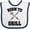 White and Navy, variant on Inktastic Bbq Born to Grill Boys or Girls Baby Bib