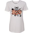 thumbnail image 3 of Inktastic Halloween Boo with Spiders in Web Women's T-Shirt, 3 of 5