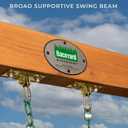 Backyard Discovery Durango Cedar Wood A-Frame Swing Set, Two Belt Swings, Pinch-Free Ropes