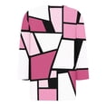 thumbnail image 4 of Women's Relaxed Fit 3/4 Sleeve Blouse, Printed V-Neck Top, 4 of 6