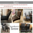 thumbnail image 5 of Skksst 1-8Pack PU Faux Leather Waterproof Chair Cover Stretch Dining Room Seat Protector Slipcover, 5 of 6