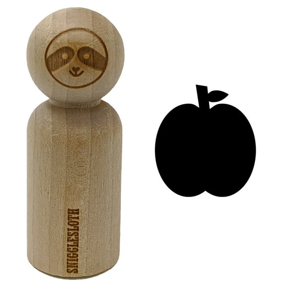 Apple Fruit Rubber Stamp for Scrapbooking Crafting Stamping - Small 3/4 Inch