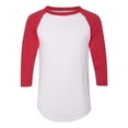 thumbnail image 1 of Augusta Sportswear Camiseta de béisbol 2.0, Blanco/Rojo, 3XL Ropa deportiva Augusta 4420, 1 of 1