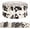 Boho Ivory, variant on 40 Pcs Boho Ivory Cotton Fabric Strips Retro Black Beige Stripes Fabric Bundles for Vintage Boho Mushroom Flower Plaid Quilting Crafting Precut Patchwork Gift Sewing DIY Crafts(Boho Ivory)