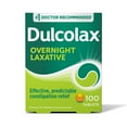 thumbnail image 4 of (3 pack) Dulcolax Bisacodyl Stimulant Laxative Pills for Overnight Constipation Relief, 5 mg, 100 Tablets, 4 of 19