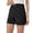 Black, variant on Shorts for Women Stretch Twill Shorts Summer High Waist Casual Denim-Style Chino Shorts for Women Comfortable Flex Fit Everyday Wardrobe White XXL