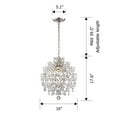 thumbnail image 3 of The Lighting Store Dalia Indoor 3-light Crystal Chandelier Brushed Champagne Silver, 3 of 5