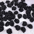 thumbnail image 3 of 100PCS Artificial White Rose 7Cm Flower Valentine'S Day Flower Head White Decoration Accessory Black, 3 of 5