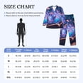 thumbnail image 3 of Wukai Book Glowing Mushrooms Men's Long-Sleeve Pajama Set - Comfortable Sleepwear with Button-Down Shirt and Pants-Small, 3 of 6