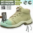 thumbnail image 2 of RIBONGZ Men's Steel Toe Work Boots Anti smashing Puncture-resistant​ Safety Boots for Industrial & Construction Non-slip Wear-resistant Comfortabl Hiking Shoes, 2 of 7