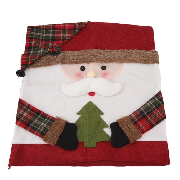 Funda Trasera Para Silla Navideña, Suave, Cómoda, Antiarrugas, Antideslizante, Para Comedor De Navidad