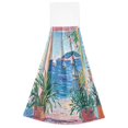 thumbnail image 6 of Yayeee Kitchen Hanging Hand Towels Set of 2 with Loop Bathroom Absorbent Tie Towel, Seaside Door, 6 of 6