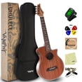thumbnail image 1 of Electric Ukelele Concert Ukulele Acoustic Electric Uke with Equalizer 23 Inch Ukulele for Adults Beginner with Starter Ukele Kit Include Electric Ukulele Case Tuner Strap String Picks Clean Cloth, 1 of 4