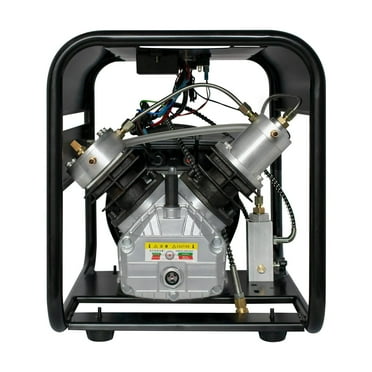 TUXING 4500Psi Pcp Compressor,Double Cylinder Scuba Air Compressor,Manually Stop Version,High Pressure Air Pump for Air Rifle Gun 6.8L Scuba Tank,Paintball Gun 30Mpa 110V(TXED011)