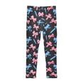thumbnail image 4 of joogoo Girls' Leggings Blue Bow Yoga Pants 4T, 4 of 8