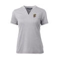 thumbnail image 2 of Women's Cutter & Buck Heather Gray Grambling Tigers Forge Stretch Blade V-Neck Top, 2 of 3