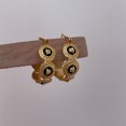 thumbnail image 3 of Pendientes retro vintage de oro viejo chapados en oro, pendientes de moda que no se golpean fácilmente, pendientes de gran sentido, construcción duradera, diseño unisex, 3 of 5