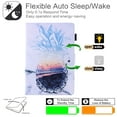 thumbnail image 4 of Allytech Case for Kindle Fire 7 inch 2022(12th Generation), Auto Sleep Wake Adjustable Stand Card Slots Wallet Cover with Stylus Pen Holder for Amazon Fire 7 2022, Sea Pineapple, 4 of 7