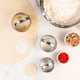 thumbnail image 2 of Baking Anderson's Cortadores de galletas y fondant, acero inoxidable, juego redondo graduado de 3 piezas con asas, juego de 3, 42137, negro, 2 of 3