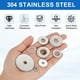 thumbnail image 3 of 120 Pcs M6 304 Arandelas planas de acero inoxidable 6mm ID 12mm OD 1mm de grosor, plateado, 3 of 6