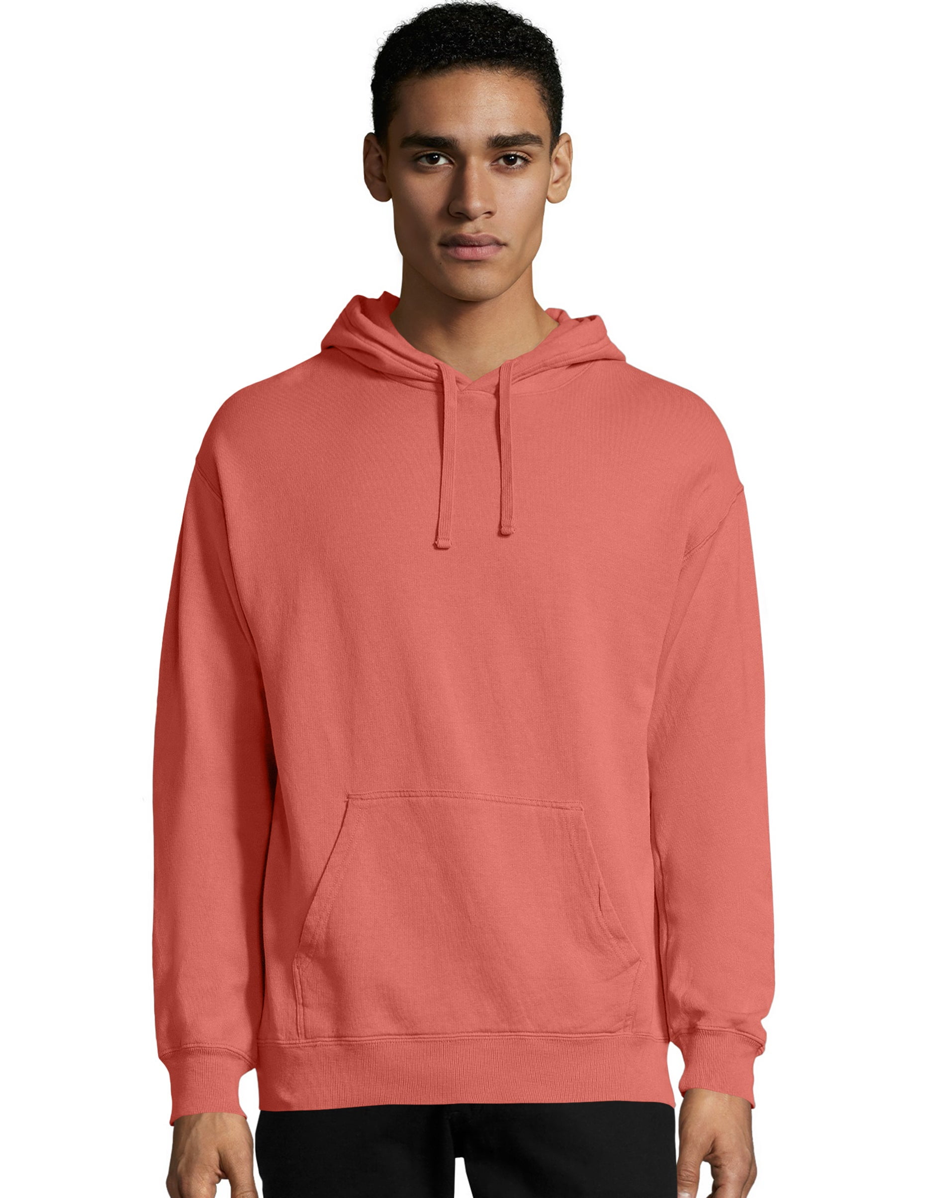 hanes men's comfortwash garment dyed fleece hoodie sweatshirt