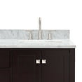 thumbnail image 6 of Ariel Cambridge 67 Inch Double Rectangle Sink Vanity With Carrara White Marble Countertop With 0.75 Edge In Espresso, 6 of 10