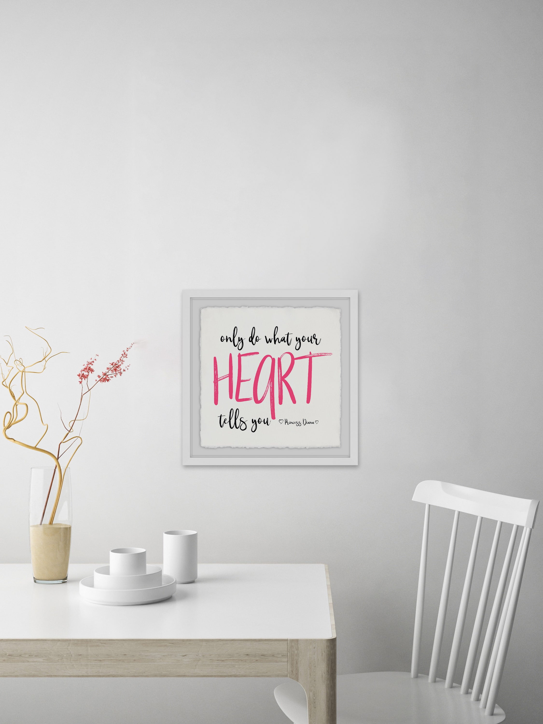 Do What Your Heart Tells You Framed Painting Print
