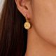 thumbnail image 1 of Pendientes de zirconia incrustada de estilo europeo y retro para mujer, joyería de moda y versátil, pendientes de titanio de alta gama con temperamento, 1 of 7
