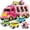 Pink, variant on Ruvince Construction Toddler Truck Toys Kids Friction Power Vehicle Car