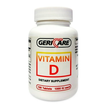 2-Pack Vitamin D-3 Tablets, 1000IU (2 x Bottles of 100)