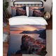 thumbnail image 1 of 3D Seaside City Paisaje Funda de edredón Set Ropa de cama Set Funda nórdica Fundas de almohada, 1 of 3
