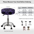 thumbnail image 6 of HUIACONG Stretch Round Seat Cushion Cover for Home Bar, Soft Fabric Washable Circle Chair Covers with Dust-Proof, 6 of 6
