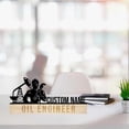 thumbnail image 2 of Handmadetneonsign Oil Engineer Metal Nameplate, Oil Engineer Desk Nameplate, Desk Name Plate Decor, 2 of 5