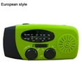 thumbnail image 1 of Solar Power Bank Flashlight Radio - Emergency, Hand-Crank, USB Charging - Waterproof IPX3, 1 of 1
