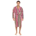 thumbnail image 3 of Skylinewears Men Terry Cloth Bathrobe Super Absorbent Hotel Spa Robe Red S, 3 of 8