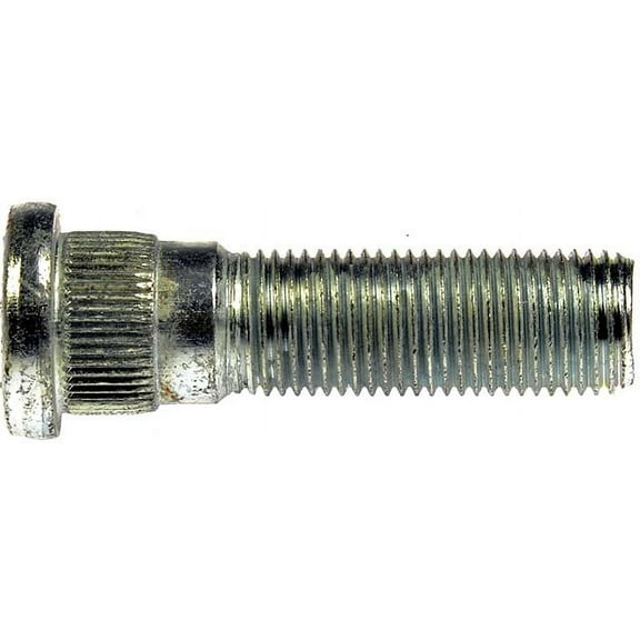 1/2-20 Serrated Wheel Stud - 0.615 In. Knurl, 1.915 In. Length