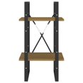 thumbnail image 3 of vidaXL 2-Tier Book Cabinet 40x30x70 cm Solid Pine Wood, 3 of 5