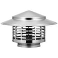 thumbnail image 1 of MOVTOTOP Capuchon de Cheminée Toit en Acier Inoxydable Capuchon de Cheminée Tuyau de Cheminée Capuchon de Pluie Tuyau d'Échappement de Poêle Capuchon de Pluie, 1 of 6