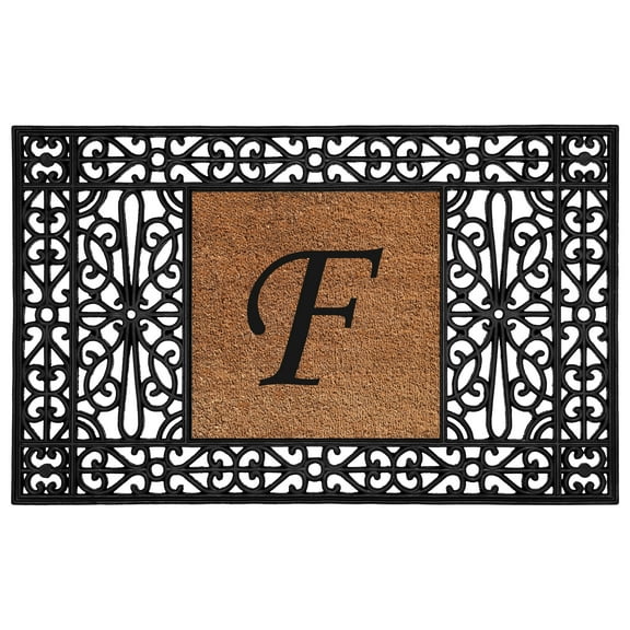 Calloway Mills Duchess Monogram Doormat 30" x 48" (Letter F)