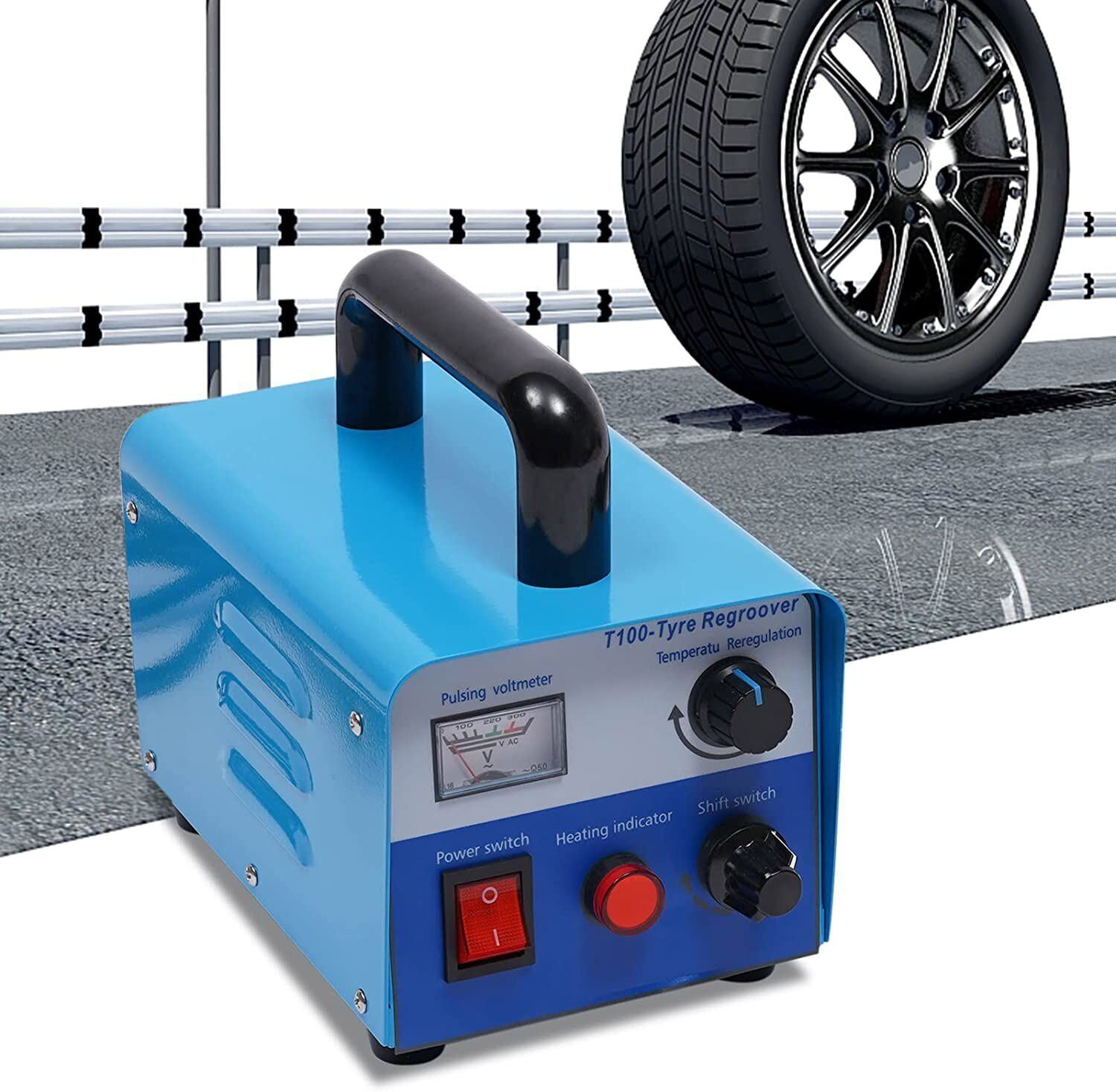 Wuzstar Professional Tire Rubber Groover Machine 110V 400W Tire Regroover Rubber Tyre Grooving