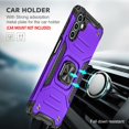 thumbnail image 5 of Samsung Galaxy A13 5G Case, Circlemalls Ring Stand Shockproof Cover+Screen Protector-Purple, 5 of 8