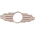 thumbnail image 2 of 26"W x 13"H x 7 1/8"IW x 12 3/8"IH x 1/4"T Elizabeth Wood Fretwork Pierced Ceiling Medallion, Cherry, 2 of 3