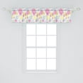 thumbnail image 2 of Ambesonne Retro Window Valance, Disco Dance Balls Pattern Art, 54" X 12", White and Multicolor, 2 of 3